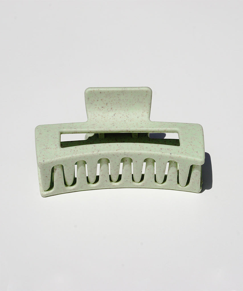 Lexi Eco Friendly green claw clip on white background